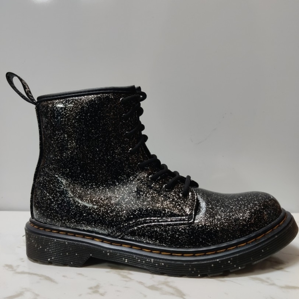 Dr. Martens Black Glitter Boots